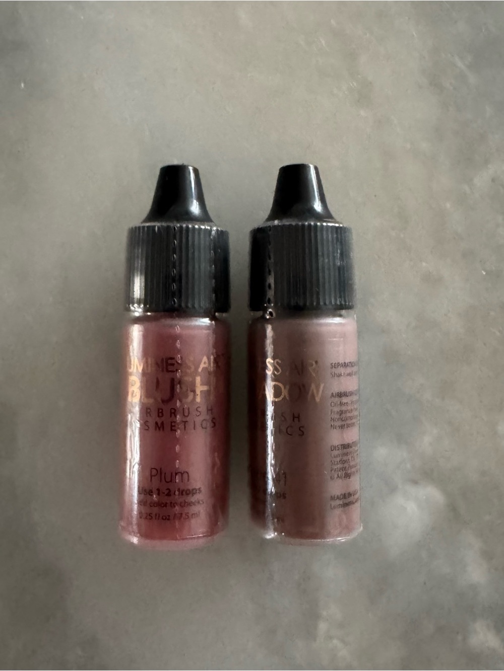 LUMINESS Eyeshadow Airbrush Cosmetics Shade 41 + Airbrush Blush Shade Plum NEW